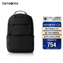 新秀丽（Samsonite）双肩包时尚商务电脑包通勤大容量背包黑色 15.6英寸 NX5*09001