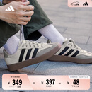 adidas「T头鞋」BARREDA板鞋德训鞋男女阿迪达斯轻运动 灰色/黑色/树脂黄   42