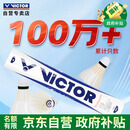 威克多（VICTOR）胜利羽毛球 耐打稳定练习比赛用球 云雀4号LARK4   12只装
