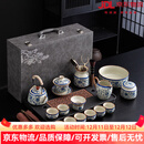 LILICY轻奢高档青花汝窑功夫茶具套装2025新款家用办公室泡茶壶茶杯礼品 请注意选择好-规格/颜色