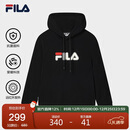 FILA斐乐官方情侣款连帽卫衣2025秋季休闲宽松针织长袖上衣