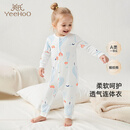 英氏（YEEHOO）婴儿衣服新生儿连体衣男女宝宝100%精梳棉婴幼儿居家爬服四季款