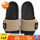 耐克NIKE运动拖鞋男子一字拖OFFCOURT休闲鞋DQ9624-004黑卡其42.5