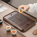 文白茶盘家用小托盘2025年新款储水沥水式两用功夫茶海一人简易喝茶台