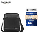 新秀丽（Samsonite）斜挎包精品男士单肩包超纤挎包时尚男包休闲实用TN5*09004黑色