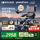 鱼跃(yuwell)电动轮椅D210CL折叠老人全自动专用轻便智能轮椅代步锂电