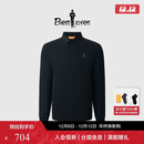 比音勒芬【轻量化】秋冬季男士上衣亲肤柔软易打理长袖翻领POLO衫可打底