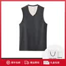Charm Kendo男士保暖背心秋冬德绒加绒加厚发热男款无袖打底马甲坎肩修身内衣 深灰 L (100-125斤) 送男友送老公