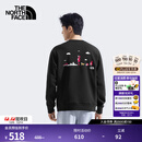北面（The North Face）卫衣情侣款Uncle Belly合作系列针织卫衣舒适透气25秋季新品|8HNF JK3/宇宙黑 XL /180