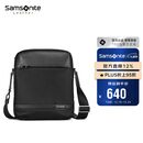新秀丽（Samsonite）斜挎包精品男士单肩包超纤挎包时尚男包休闲实用TN5*09004黑色