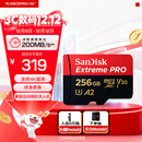 闪迪（SanDisk）256GB TF（MicroSD）内存卡 A2 4K V30 U3 C10 至尊超极速移动存储卡 读速200MB/s 写速140MB/s