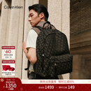 Calvin KleinJeans【新年礼物】25男士休闲通勤校园风ck提花大容量书包双肩包