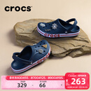 卡骆驰（CROCS）洞洞鞋贝雅卡骆班轻便耐磨一脚蹬休闲鞋|205089 深蓝/辣椒红-4CC 43 (270mm)