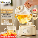 小熊（Bear）全玻璃养生壶 纯玻璃多功能恒温壶 办公室轻音炖煮花茶 1L YSH-J10D1