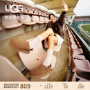 UGG秋季女士厚底魔术贴束带懒人鞋包头鞋 1166734CHE|栗色39