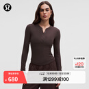 lululemon丨Hold Tight 女士紧身剪裁长袖亨利衫 LW3HN3S 红杉棕 M /8