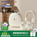 小白熊SnowBear吸奶器免手扶电动全自动热敷便携挂脖式双边吸乳器收纳包组合8909