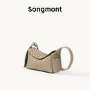 Songmont山下有松挂耳系列屋檐包mini设计师款头层牛皮通勤斜挎hobo包礼物