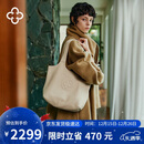 CASSILE明星同款卡思乐托特包女真鹿皮轻奢大容量柔软单肩包生日七夕礼物