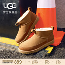 UGG秋季新款男士简约保暖经典超短靴休闲雪地靴1174581CHE|栗色42