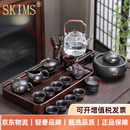 SKIMS轻奢品牌茶具套装功夫紫砂整套定制logo自动懒人泡茶壶盖碗杯茶盘 支持定制logo 20头