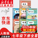 【新华书店正版】适用2026新版  人教版初中七年级下册语文书课本2025春季新版人教版部编版 初中初一1下学期下册语文书 7年级下册语文书课本教材教科书 人民教育出版社 【套装7本】七年级下册语数英