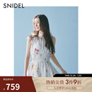 SNIDEL【明星同款】2025春夏蝴蝶结系带荷叶边无袖连衣裙SWFO252071 花朵图案 L (2)