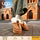 UGG秋季新款女士时尚舒适保暖厚底懒人鞋乐福鞋 1158258CHE|栗色 38