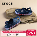 卡骆驰（CROCS）洞洞鞋贝雅卡骆班轻便耐磨一脚蹬休闲鞋|205089 深蓝/辣椒红-4CC 45 (290mm)