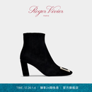 Roger Vivier/RV女鞋Belle Vivier方扣切尔西靴短靴 黑色 37