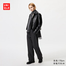 优衣库女装保暖休闲长裤/休闲裤裤子25秋冬新款479402 09 黑色 M /160/68A