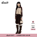 DZZIT【刘浩存同款】地素短裤2025冬新款美拉德灯芯绒五分裤女3J4Q104 棕色 XS
