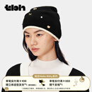 野兽派家居（tbh）三丽鸥Hello Kitty100%山羊绒冷帽针织帽冬季帽子 Hello Kitty羊绒立体装饰-冷帽