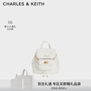 CHARLES&KEITH经典菱格大容量双肩包背包学生书包包女包圣诞礼物CK2-60151400