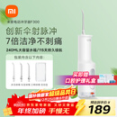 米家小米立式冲牙器洗牙器水牙线 F300烟纱白 创新散射脉冲 4档模式牙齿冲洗器 送男女友礼物圣诞礼物