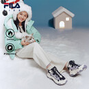 斐乐儿童童鞋棉靴2025年冬季新款男女中大童儿童棉鞋 暗紫色/灰熏紫-NL 36 内长23.0cm