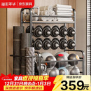 溢彩年华置物架瑜伽垫轮哑铃球类体育用品储物筐运动健身器材收纳架6333