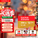 闪迪（SanDisk）256GB TF(MicroSD)内存卡 4K极速金卡A2 V30 U3行车记录仪 运动相机无人机 监控存储卡 读190MB/s