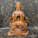 雷击枣木木雕龙五爷广济龙王财神爷摆件装饰品 广济龙王 30公分