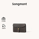 Songmont山下有松循迹系列钱包设计师款皮夹短款卡包夹礼物男女零钱包 禅棕褐