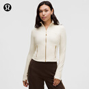 lululemon丨Define 女士短款夹克 *罗纹 Nulu™ 芯吸 LW3HOBS 浅象牙白/金/金 S /6
