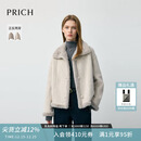 PRICH时尚复古双面穿软糯毛绒感外套2025冬季新款短款皮草上衣女 16浅灰色 M 165