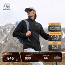 KOLON SPORT/可隆户外长袖T恤 男子吸湿排汗抗菌半拉链内搭上衣 LHZT5WNT11-BK 黑色 XL 180/100A