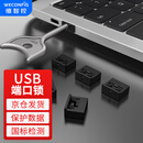 维智控 企业usb端口数据 usb安全锁 usb锁 封口塞 usb安全塞 usb防尘塞 黑色（100个+2把工具） 可拆卸