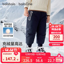 巴拉巴拉童装宝宝羽绒裤三防男女童弯刀裤2025冬加厚保暖长裤208425108212