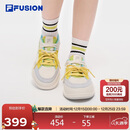 FILA FUSION斐乐官方潮牌章昊同款50-50 DX II帆布鞋新款休闲百搭运动女板鞋