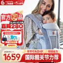 ERGObaby二狗背带婴儿抱娃神器四季透气外出旅行遛娃神器breeze解放双手 【店长力荐】breeze透气款珍珠灰