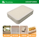 THE STRONG拉丝自动充气床垫打地铺睡垫加厚户外露营家用云床 增高双人200*150*40cm 强力支撑尼龙弹丝版