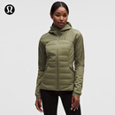 lululemon丨Down for It All 女士羽绒连帽外套防风拒水 LW4CA7S 月桂绿 S /6