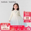 巴拉巴拉balaOne童装女公主裙2025秋冬儿童连衣裙针织网纱裙209425111001